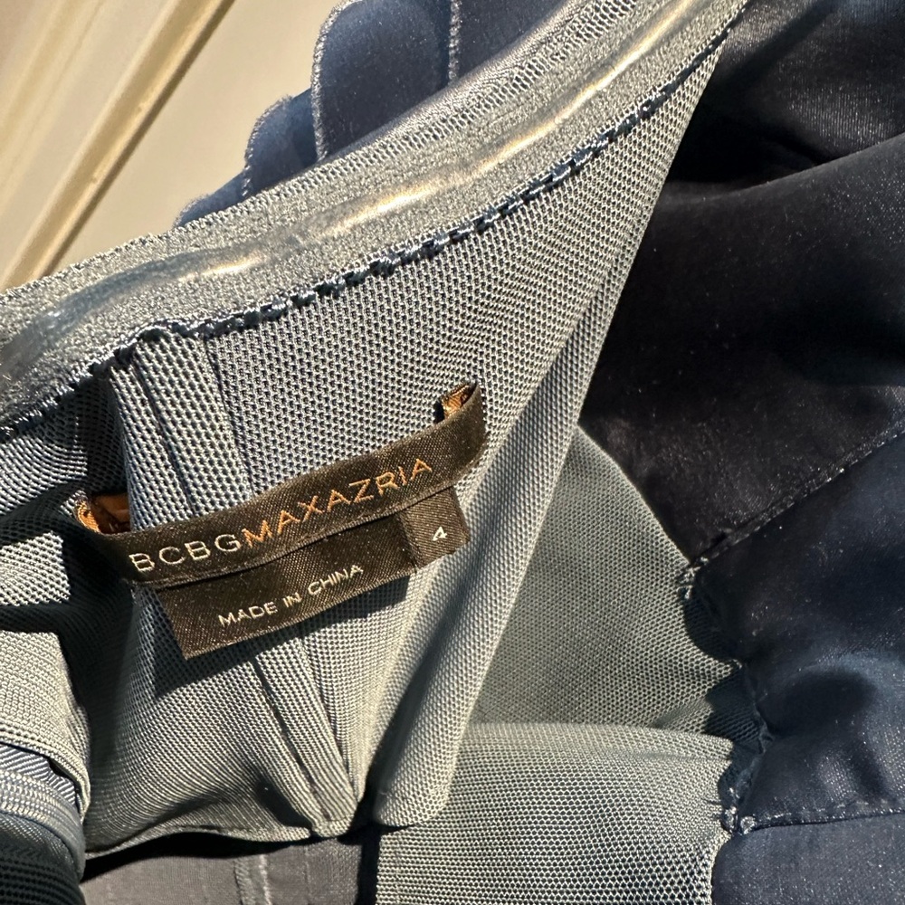 Beautiful blueish!grayish halter cocktail dress - Picture 4 of 4